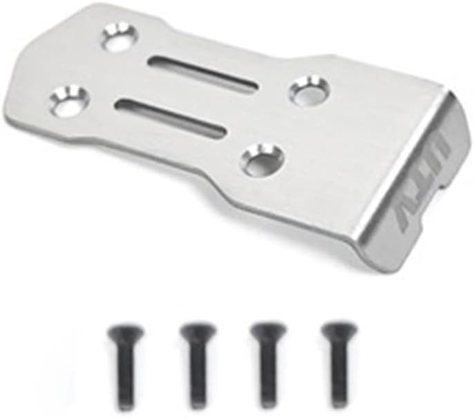 Palumma RC Chassis Armors Set for LOSI, Stainless Steel Chassis Armors Protection Skid Plate for LOSI 1/10 RZR REY RC Car Upgrade Part(Silver)