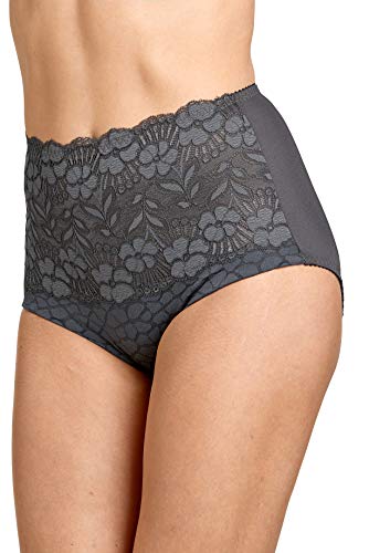 Miss Mary of Sweden Jacquard & Lace Miederhose 44 Dunkelgrau Miss Mary of Sweden Jacquard & Lace Miederhose 44 Dunkelgrau