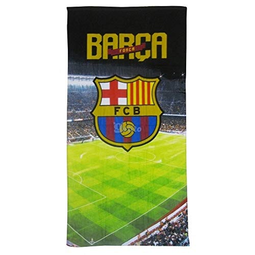 Barça - Serviette de plage drap de bain stade de barcelone CAMP NOU - 100% coton