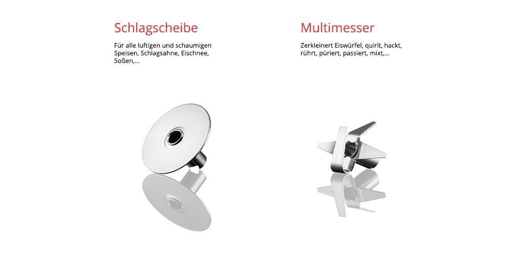 ESGE Zauberstab 90129 M 100 design czarny, blender ręczny, blender immersyjny, 2 stopnie do 10 000 obr./min, ergonomiczny uchwyt, trwały, wytrzymały silnik, w zestawie akcesoria, 120 W, wyprodukowano
