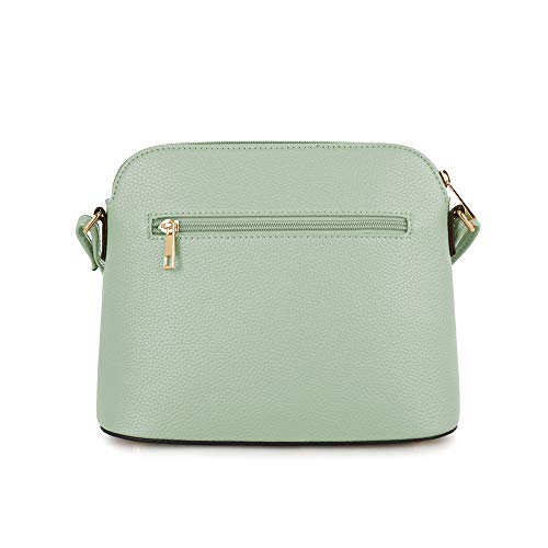 Image of SG SUGU Lunar Lightweight Medium Dome Crossbody Bag Shoulder Bag with Tassel | Zipper Pocket | Adjustable Strap