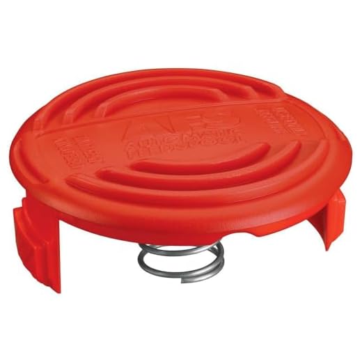 BLACK+DECKER RC-100-P Replacement Spool Cap and Spring for AFS Trimmer, Orange, Small