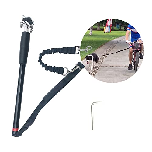 Hands Free Dog Bike Leash, Elastic Nylon Retractable Attachment for Training Jogging, Cycling and Safe Pet Exercise - Image 2