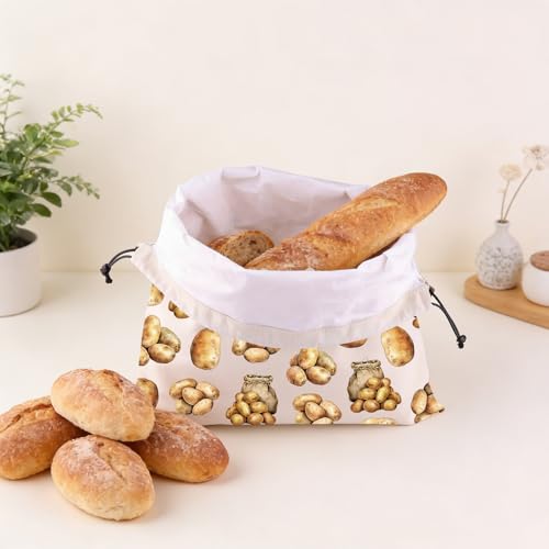 Bolsas de cera de abeja para papas, regalos de comida con encanto rústico 6