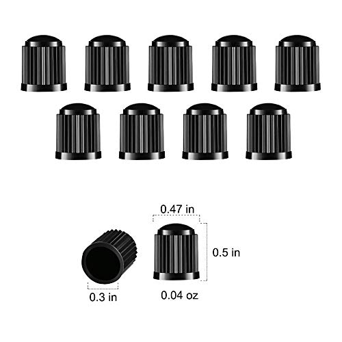 MFJUNS 5 Pcs Presta Valve Adaptors, 10 Pcs Bike Tire Caps, Bike Valve Stem Adapter for Mountain Bikes, Cars, Bike Accessories