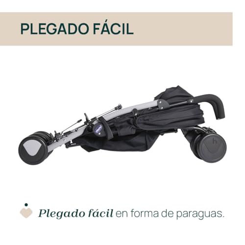 Miniatura 5 de Chicco Echo, Silla De Paseo Ligera 0 Meses-22 Kg, Respaldo Reclinable En 4 Posiciones, Asiento Espacioso, Paragolpes, Cierre Paraguas, Frenos Gemelos Y Ruedas Delanteras Giratorias