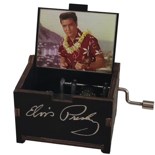 TheLaser'sEdge Elvis Presley Mini Music Box Gift - Black Movie Star