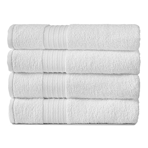 Kit 8 Toalhas de Rosto Gigante para Hotel Grossa - Nobre (Branco)