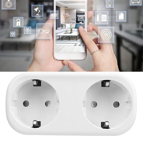 Tomada Inteligente, Mini Plugue Inteligente, Casa Inteligente Com Controle de Voz 2 Em 1, Tomada Sma