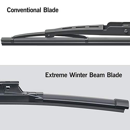 Image of TRICO White 28 inch + 17 inch Extreme Weather Premium Winter Automotive Replacement Windshield Wiper Blades (Set of 2), Passenger and Driver Side All-Weather Beam Wiper Blades for Select Vehicle Models