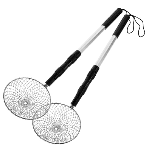 KITANDOVE 2sets Strumento Da Spiaggia Telescopico Per Setacciare Sabbia e Raccogliere Conchiglie Manico e Testa Per Gioco e Pulizia Spiaggia