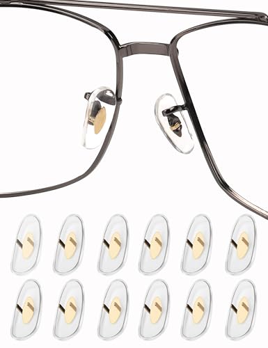 Image of Clear Soft Silicone Replacement Nose Pads for Ray-Ban Aviator RB3025 /RB3026 /RB3030 /RB3211 /RB3362 /RB3445 /RB4175