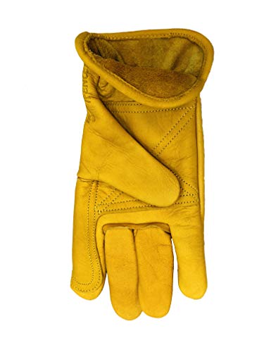 Golden Stag Double Palm Cowhide Glove, Large, 207 #TOP1