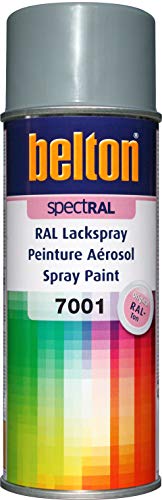 belton spectRAL 7001 Peinture en spray Gris argenté brillant 400 ml – Qualité professionnelle