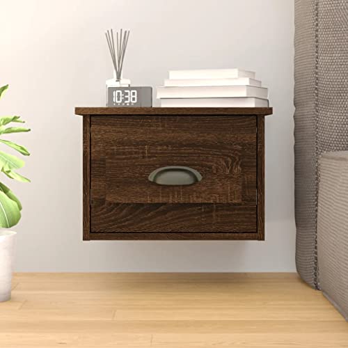 Meuble flottant design moderne chêne marron pour chambre et salon