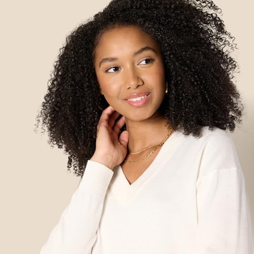 Amazon Essentials Women's Relaxed-Fit Lightweight V-Neck Cropped Sweater3