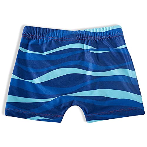 Shorts Praia Pinguim Abacaxi Elastano,Tip Top,Toddler Menino,Marinho,3T