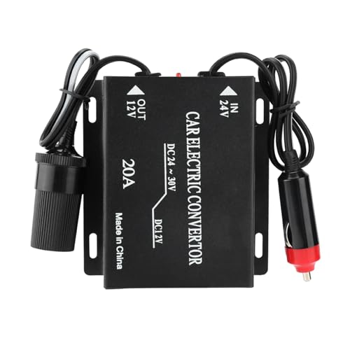 CLFYOU 20A �J�[�p���[ Converter�A24V �` 12V �d������ with Ovload Oheat Short Circuit Protection�Afor Car Audio LED Rad Truck Bus M����܂���ing S