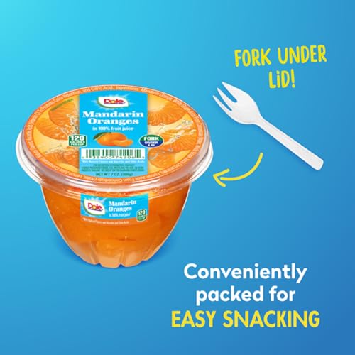 Image of Dole Fruit Bowls Mandarin Oranges, 7oz, 12 Total Cups