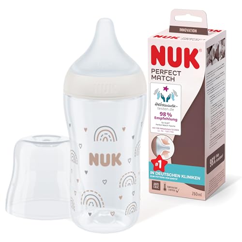 NUK Perfect Match Babyflasche | Ab 3 Monate | Passt sich dem Baby an |...