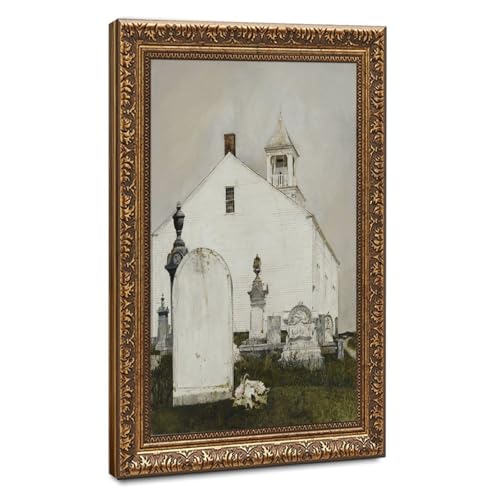 Perpetual Care Andrew Wyeth toile avec cadre suspendu pour embellir facilement un mur vide