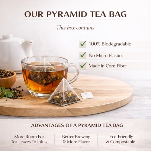 Image of Sancha Tea Boutique, India Tea Collection, Tea Gift Box, 30 Tea Bags of 6 different assorted tea flavour, Gift of Health, Premium Tea Hamper