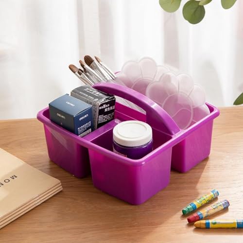 Organizer multifunzionale per penne e matite, per ufficio, classe e casa, organizer da scrivania con scomparti, 6 pezzi