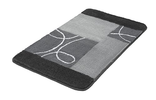 Preisvergleich Produktbild Meusch 2671905657 Badteppich Curly, 80 x 140 cm, schiefer