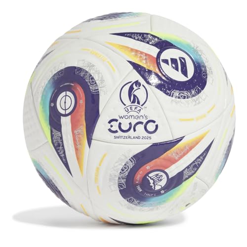 Ballon de football Adidas W Euro 2025 JH1261 taille 5 blanc pour terrain herbe - 2