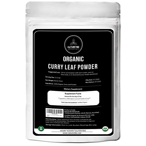 Naturevibe Botanicals Curry Leaf Powder, 5lbs | Gluten-Free & Non-GMO - Organic Murraya koenigii (80 ounces)