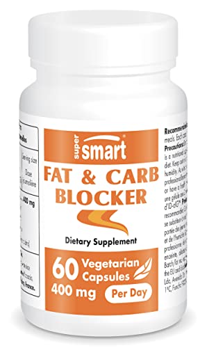 Fett- und Kohlenhydratblocker - Schlankheitskomplex zur Unterstützung der Gewichtsabnahme - Diätunterstützung - Hochwertiger Braunalgenextrakt - Vegan - Glutenfrei - SuperSmart