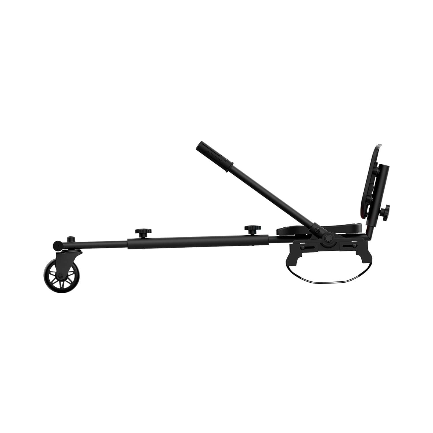 Jetson JetKart JKAR30-BLK – Fixation universelle pour hoverboard 3.0, pneu de 10,2 cm, repose-pieds réglable qui s'adapte à la plupart des hauteurs, à partir de 12 ans, noir