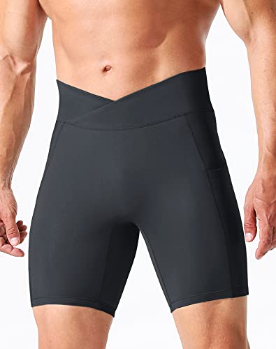 NELEUS Men's Compression Short with Pocket Dry Fit Yoga Running Shorts Pack of 32