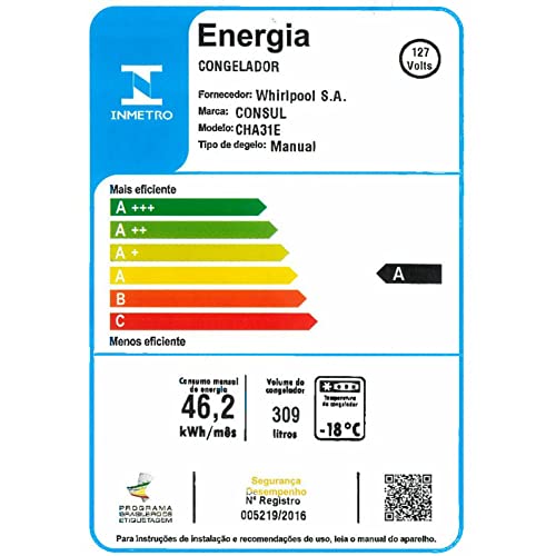 Freezer Horizontal Consul 309L - CHA31EB 110V
