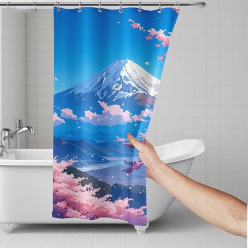 Rideau de douche imperméable polyester lavable 150x180 - 5