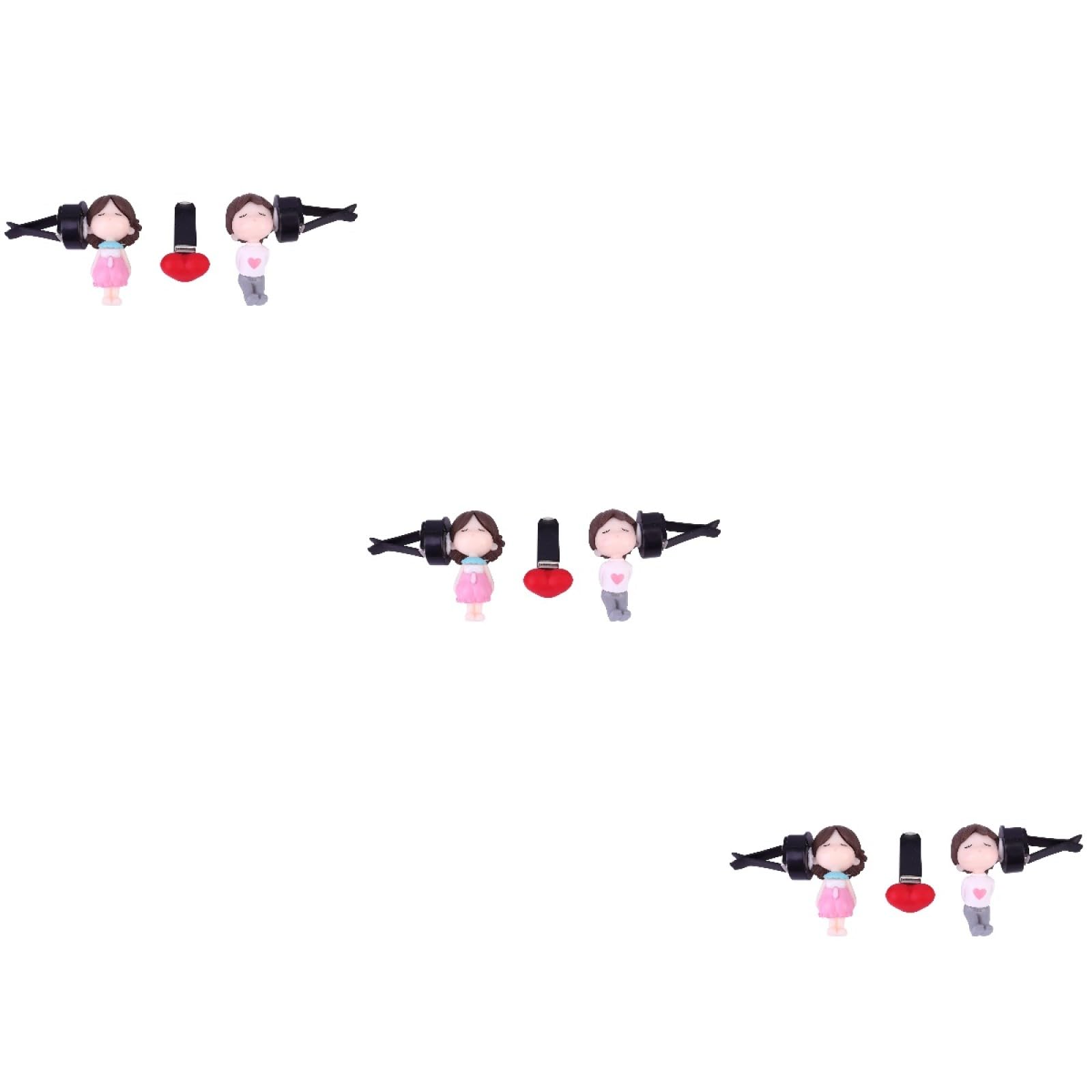 SOLUSTRE 3sets Clip Profumo Auto Cartoon Con Design Diffusore Per Auto Decorazione Elegante e Funzionale Facile Da Usare e Casa Per Amici e Famiglia