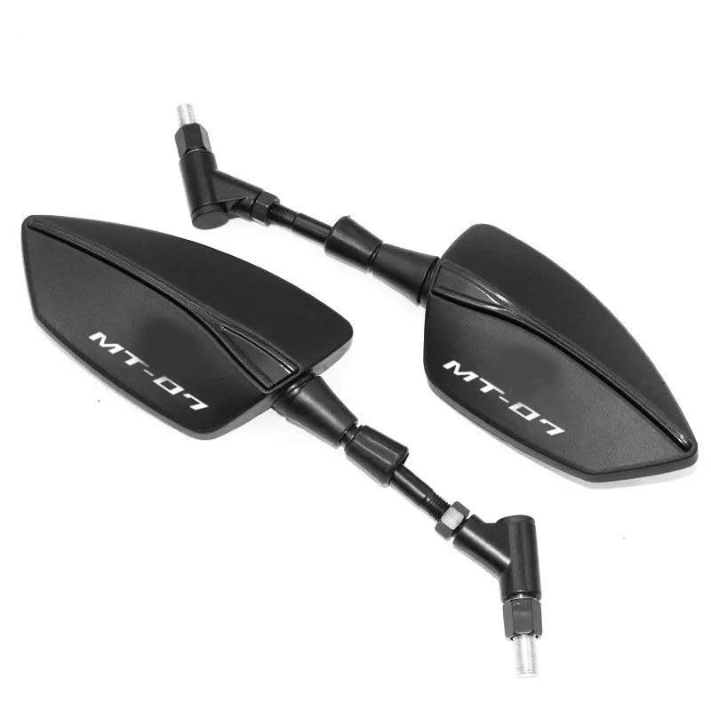 Evita vibraciones con el espejo retrovisor para Yamaha MT-07 FZ07 negro con roscas de 8 y 10 mm