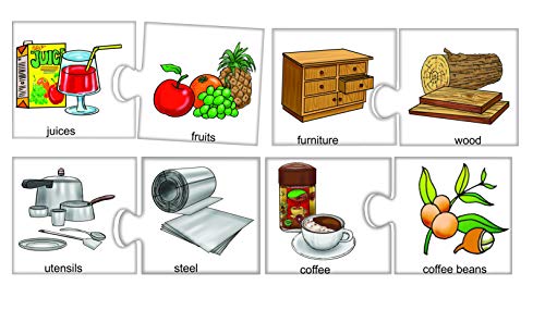 Image of Cre0995 Let S Find Out What Puzzle (Multi-Color, 54 Pieces)|Cre0996 Let S Find Out Where Puzzle (Multi-Color, 54 Pieces)|What Things are Made of Card Game - Kids