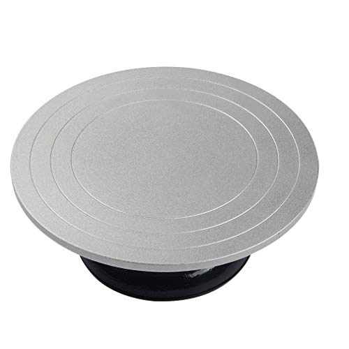 Falling in Art Heavy Duty Metal Pottery Decorating Banding Wheel, 12 Inches Diameter