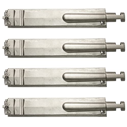 Grilljob 4Pack 15 3/4“ Heavy Duty Cast Stainless Steel 304 Bbq Grill Burners Bull Bbq Replacement Parts For Cal Flame P-Series Aussie Jenn Air Thermos Turbo Beefeater #TOP1