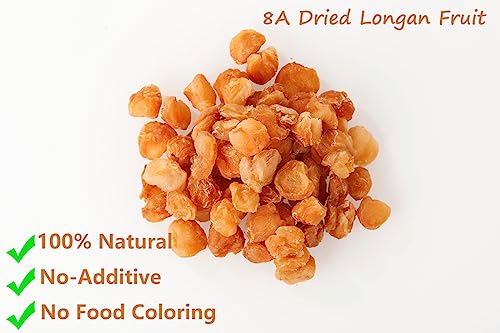 Premium Dried Longan Fruit 9 Oz/256g,Selected Longan Fruit,100% Natural, No Sugar Added & No Additive.