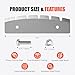 UMONIE 28345 10 Inch Replacement Ice Auger Blades 2 Pack Fits Eskimo Quantum Rocket Thunderbay HTice