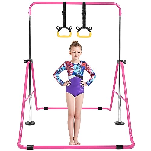 Horizontal Bar Gymnastics Kids Garden Home Reck Stretching Folding Value Gift Set, Fitness...