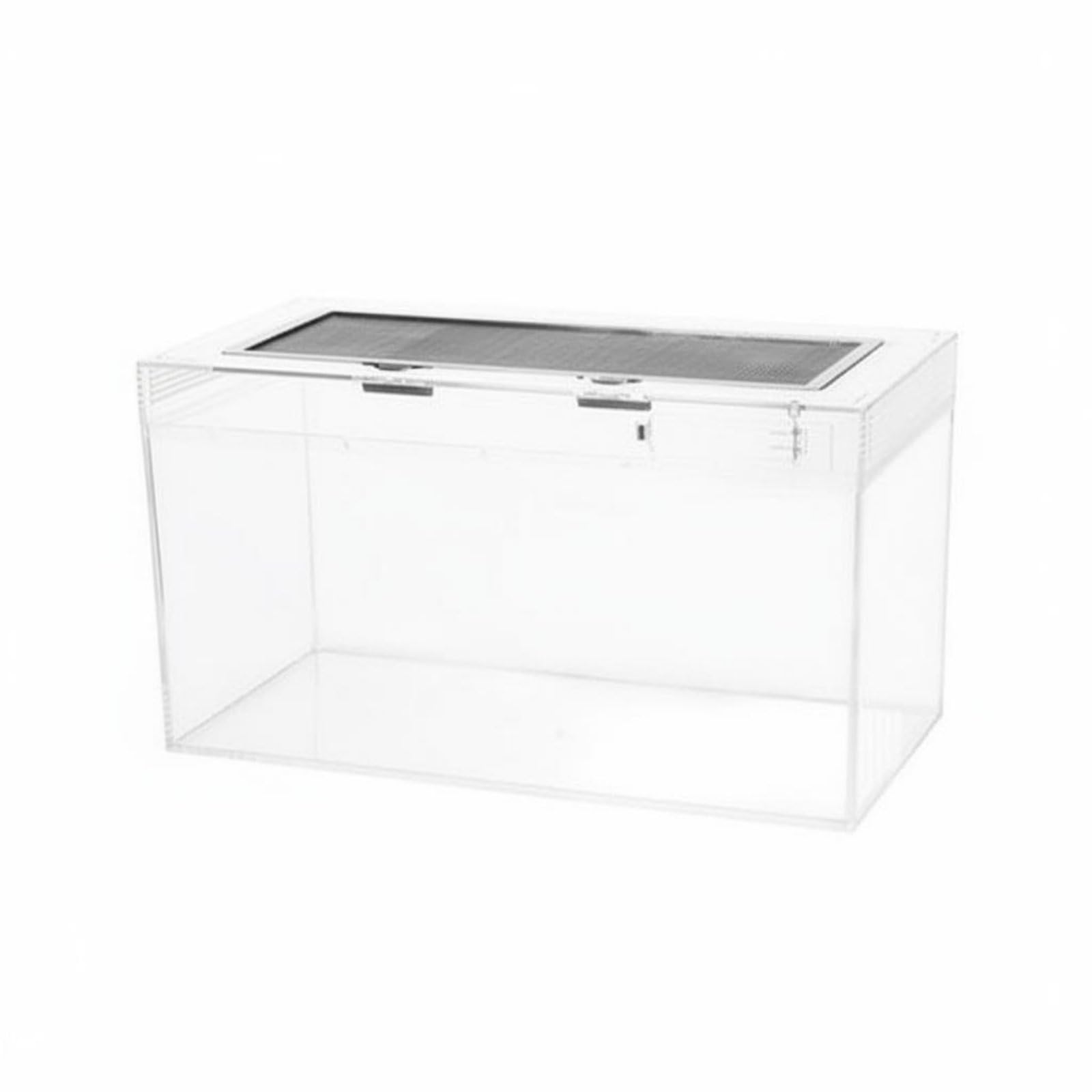 Terrario per Rettili Serbatoio Vasca Gabbia Habitat in Acrilico E Vetro Resistente a Urti E Graffi Coperchio a Rete per E Calore Foro per, style to 3