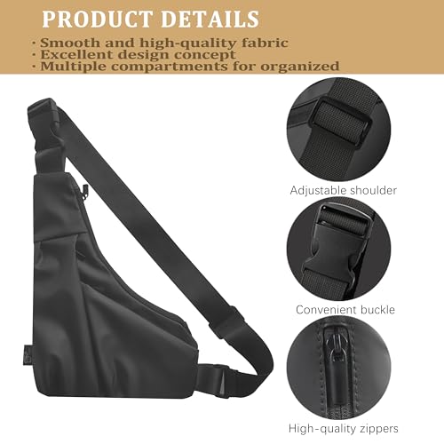 Morrales crossbody impermeable para hombre y mujer miniatura 5