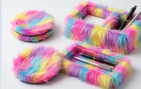 Image of Prokart Soft Faux Fur Fabric Cloth - 60 Inch Wide Pana | Fur Fabric Decorative Cloth for Crafting Soft Toys, Fancy Dress, Baby Photoshoot, Wedding Mandap & Party Decor (DN02, 3 Mtr)