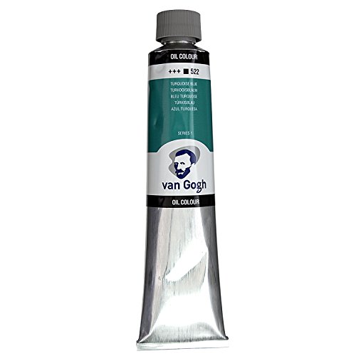 Van Gogh Oil Color Paint, 200ml Tube, Turquoise Blue 522