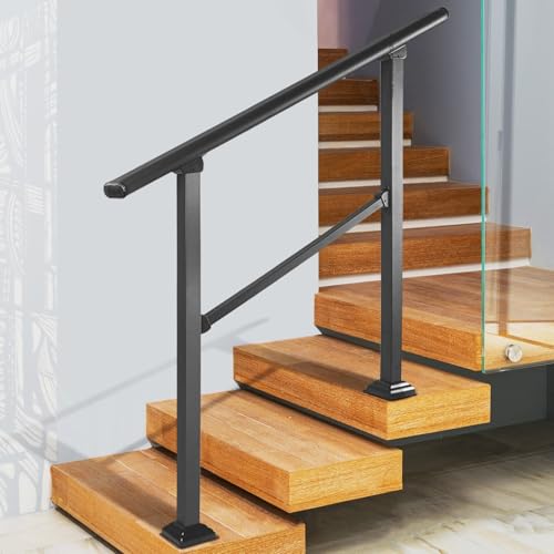 Rampe d'escalier à 2 marches pour l'accès sécurisé au jardin