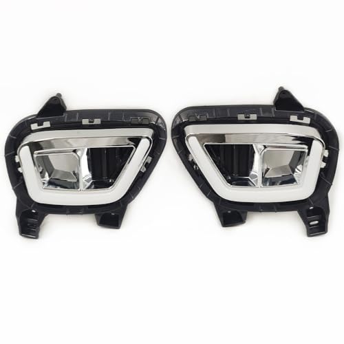 WARRIORSTAR 2Pcs Car LED Daytime Running Light Fog Light DRL Flowing Yellow Turn Signal Light for Kia Sonet 2020 2021