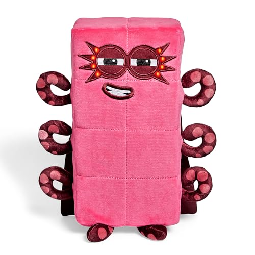 Image of hand2mind Numberblocks Sing-Along Superhero Octoblock Plush, Music Toys, Numbers for Toddlers, Preschool Math Learning Toys, Light Up Stuffed Animal Plushies, Counting Blocks, Kids Birthday Gifts